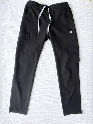 FIGS Yola High-Rise Slim Scrub Pant - Black - XS thumbnail 7