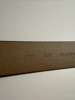 Relic Fossil women's "Starry Snowflake" embossed brown faux leather belt large thumbnail 4