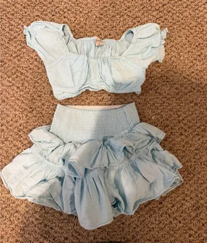 Skirt and Top Set Blue Size M thumbnail 1