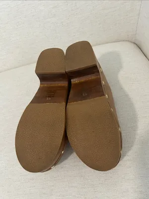 FREE PEOPLE Calli Clogs, Tan Leather, Size 11, NWOT thumbnail 9
