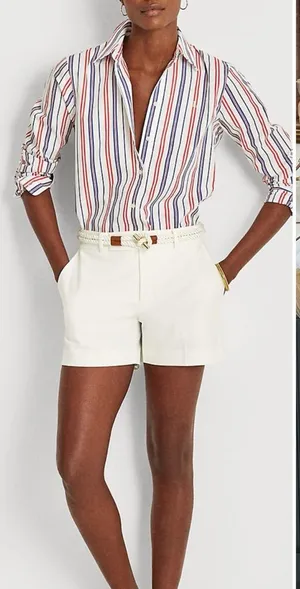 Ralph Lauren Black Label Striped Cotton Broadcloth Button Down Shirt - L 🧡🎀 thumbnail 1