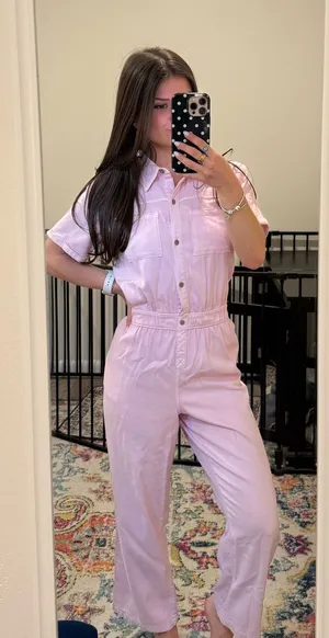 Cat & Jack Pink Jumpsuit thumbnail 1