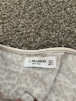 Pull&Bear Brown Leopard Halter Tank Top thumbnail 5