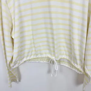 Madewell The Perfect Tie-Waist Tee in Allday Jersey Striped Pineapple M NWT thumbnail 9