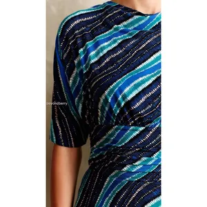 Anthropologie‎ Wintertide Drapey Women's Dress Summer A-Line Medium Plenty thumbnail 3