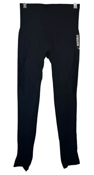 Gymshark Vital Seamless‎ Leggings High Waisted Black Athletic Gym XS/S READ thumbnail 1