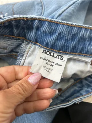 Rolla’s Eastcoast Crop High Rise Flare Jeans thumbnail 10