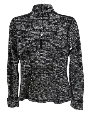 Lululemon Define Jacket Zip Front‎ Knotted Jacquard Black White Women’s size 6 thumbnail 7