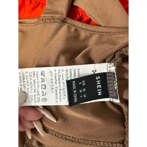 Brown Twist Front Wrap Crop Top – Size Small thumbnail 5