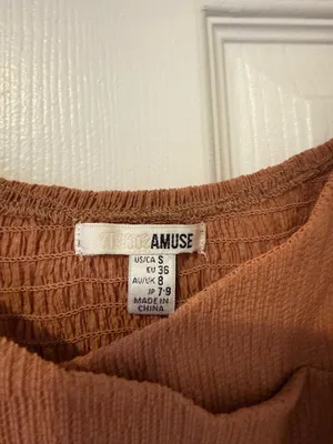 Amuse Society Brown Long sleeve Top thumbnail 3