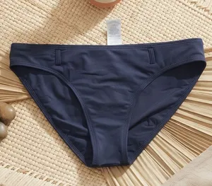 JANTZEN Solid Black Comfort Hipster Bikini Bottoms Mid Rise Full Coverage thumbnail 1