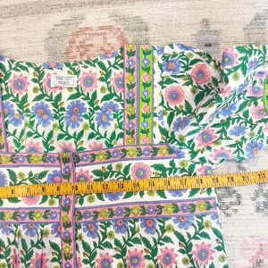 Pink City Prints Hand Block Printed Top Medium Boho Cottagecore Artisan India thumbnail 6