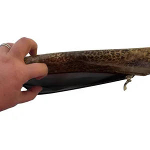Beijo Patent Leather and Leopard Print Clutch Chain Strap Retro 90s Animal thumbnail 7