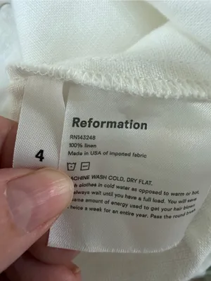 Reformation Tori Linen Dress White size 4 $249 Button Down Sundress thumbnail 10