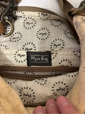 👜 Myra Bag Floral Canvas & Faux Leather Crossbody Shoulder Bag Boho Western thumbnail 2