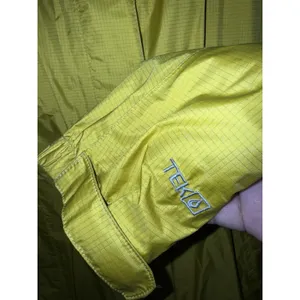 LL Bean Jacket Womens Large Yellow Trail Rain Coat Lightweight Nylon 268309‎ Tek thumbnail 2