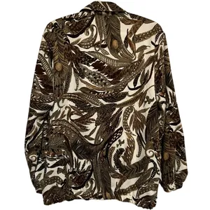 Bon Worth Women's Brown Cream Full Zip Soft‎ Jacket Size M thumbnail 3