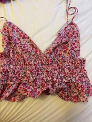 Floral tank top Pink Size XL thumbnail 2