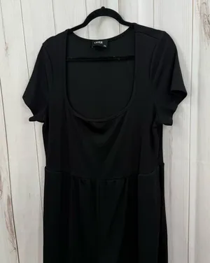 Cider Women’s 2XL Black Ribbed Wide Leg Jumpsuit Plus Size Stretchy thumbnail 1