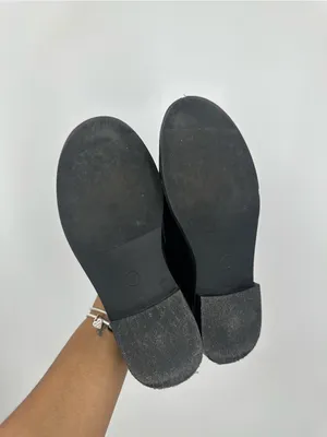 A New Day Black Loafers Woman's Size 7 Grunge Goth thumbnail 8