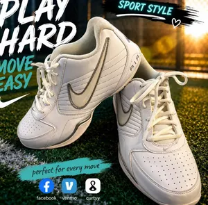 Nike Air Training Sneakers White Silver Athletic Cross Training Walking Gym Shoes Women’s 9 thumbnail 1