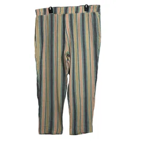 Angel jeans 100% cotton gauze striped wide leg pants Beachy boho 1X thumbnail 2