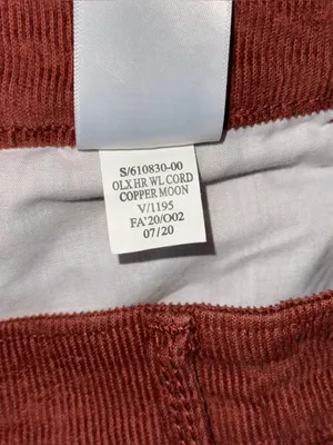 Old Navy Extra High Rise Wide Leg Corduroy Pants Copper Moon Womens 10 Retro 70s thumbnail 8