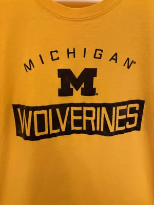 Michigan Wolverines Vintage Yellow Y2K T-Shirt thumbnail 3