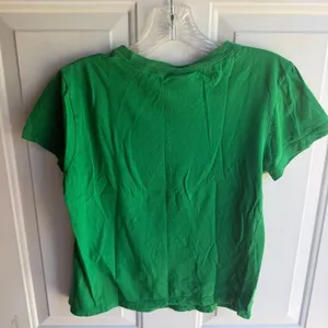 VIntage Y2K Hard Rock Cafe Moscow Green Graphic Print Short Sleeve Baby Tee S thumbnail 6
