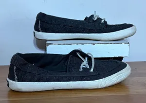 Sperry Crest Vibe Black Sparkle Boat Shoes Womens 8.5 STS87647 Metallic Sneakers thumbnail 1