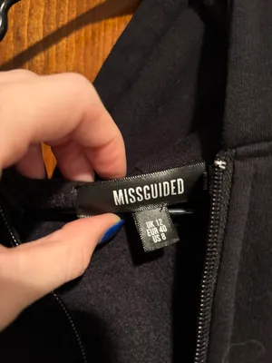 Missguided Black Zip Up Hoodie thumbnail 2