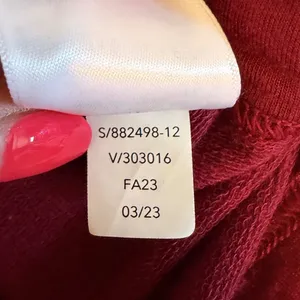 Athleta Pranayama Wrap Cardigan Dark Red XL 882498-12 Open Front Shawl‎ Collar thumbnail 8