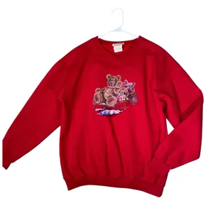 VINTAGE NORTHERN REFLECTIONS Teddy Bear Christmas Sweatshirt thumbnail 2