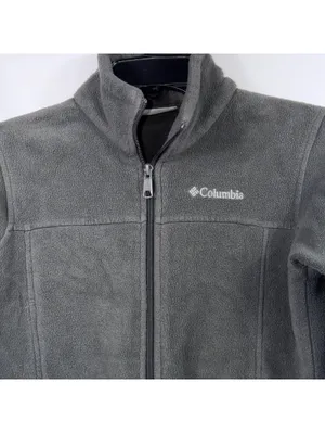 Columbia Women’s Medium Gray Full Zip Fleece Jacket thumbnail 2