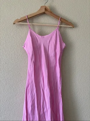 Zara Slip Maxi Dress Featuring Adjustable Straps, Side Leg Slit thumbnail 2