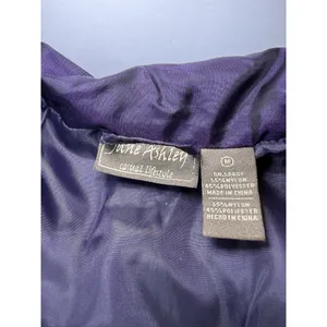 JANE ASHLEY‎ Women’s Purple Puffer Vest Medium Gorpcore Utility Casual thumbnail 5