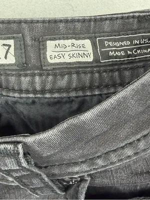 Miss Me Easy Skinny Jeans Womens 27 Black Sequin Bling Y2K Western thumbnail 6