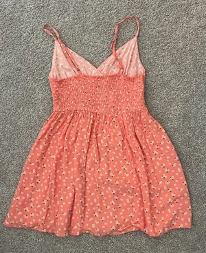 Coral Pink Mini Dress thumbnail 2