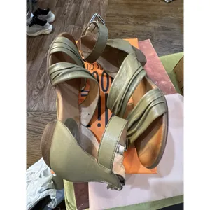 Miz Mooz - Leather Heeled Sandals - Cassie - Sage Green - Size 38 US 7 thumbnail 7