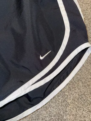 Nike Women's Dri-Fit Lined Running Shorts Black/White thumbnail 2