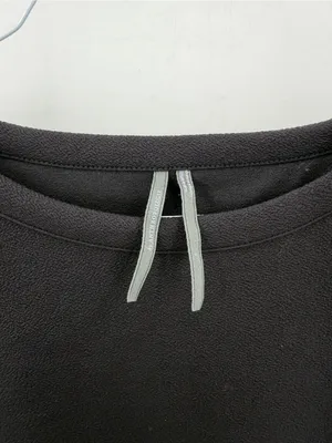 By Anthropologie Black Long Sleeve Corset Style Classic Feminine Blouse Top thumbnail 4