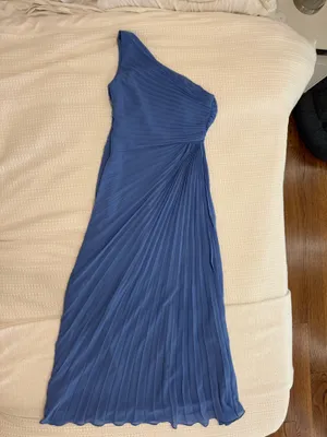 Ever New Midi Pleated Dress Blue Size 6 thumbnail 2