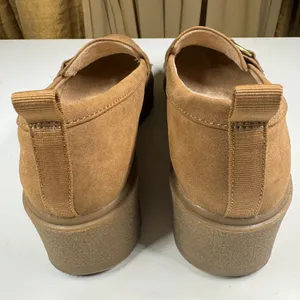 Naturalizer Soul Joyla Platform Loafers Tan Faux Suede Slip On Shoes 7M thumbnail 6