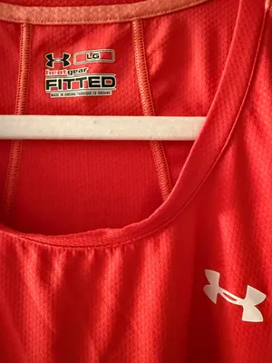 Under Armour Salmon Red Workout Tank Top thumbnail 4