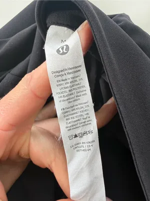 lululemon Black Tapered-Leg Mid-Rise Pant 7/8 Length *Luxtreme Size Medium thumbnail 5