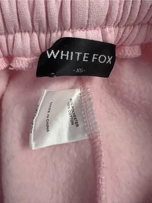 White Fox Boutique Light Pink Logo Joggers thumbnail 4