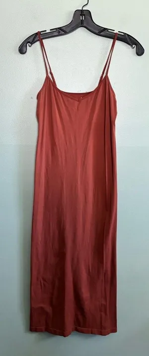 Intimately Free People Seamless bodycon Burnt Orange Stretch Dress M/L thumbnail 1