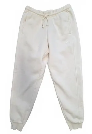 Adidas Womens Loose Fit Jogger Sweatpants Cream White Size Medium Active Workout thumbnail 1