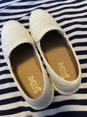 Brash White Quilted Slip-On Loafers thumbnail 3