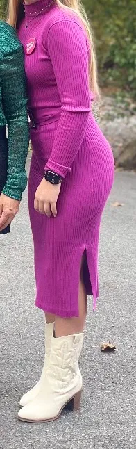 Women Sexy Sweater-dress thumbnail 1